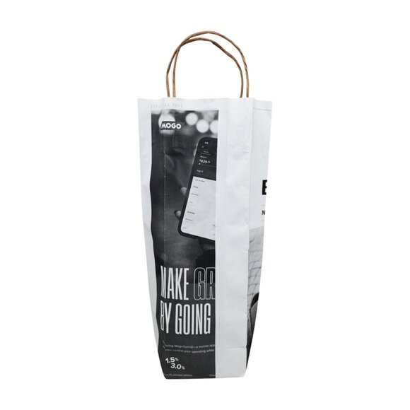 Greenii Wine Handmade Newsprint Paper Bags Recyclable Paper Grocery Bags - Picture 1 of 5